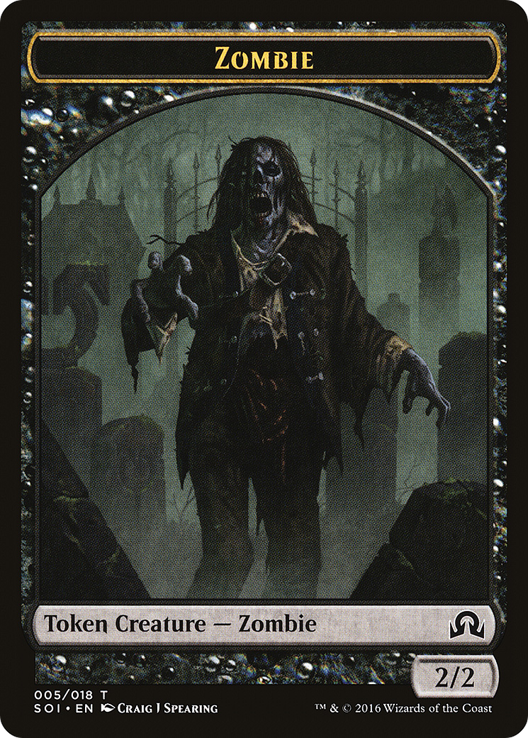 Image of Zombie Token (SOI-005) - Shadows over Innistrad Tokens