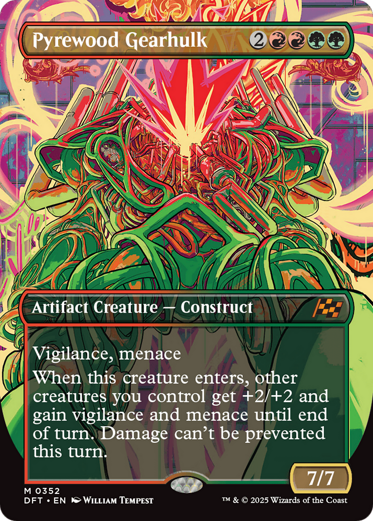 Image of Pyrewood Gearhulk (Borderless) (DFT-352) - Aetherdrift (Borderless)