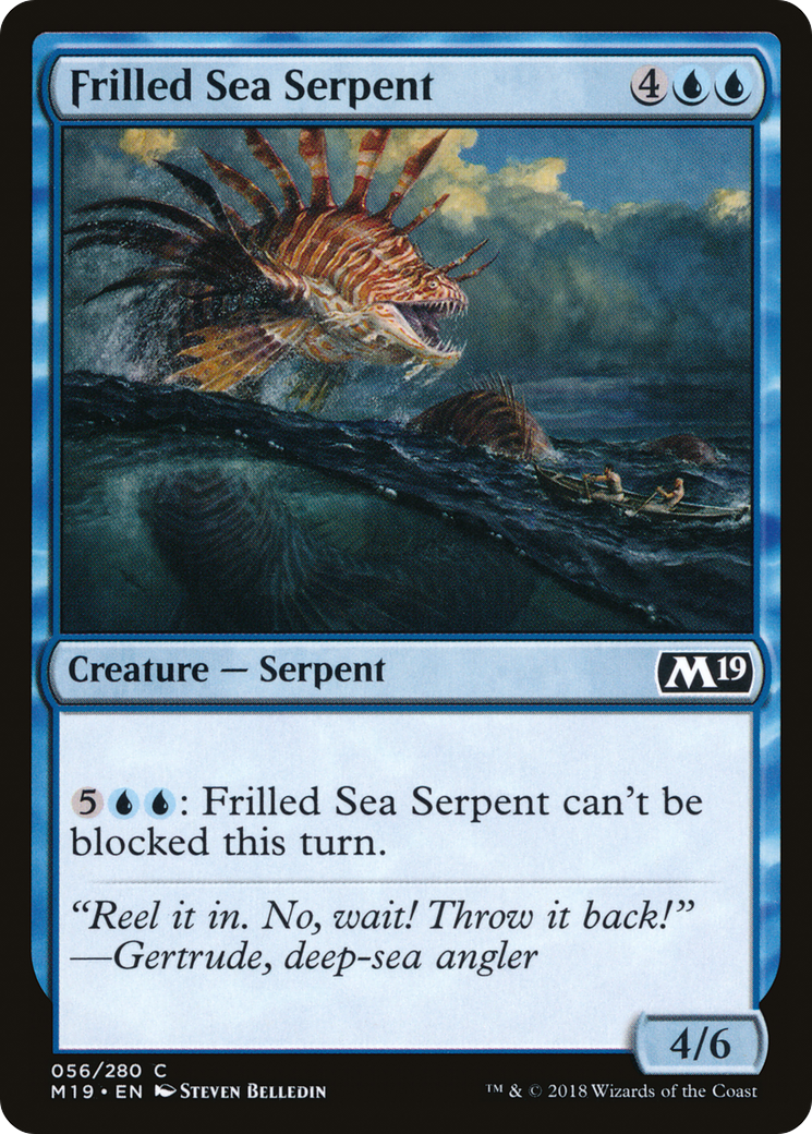 Image of Frilled Sea Serpent (M19-056) - Core Set 2019