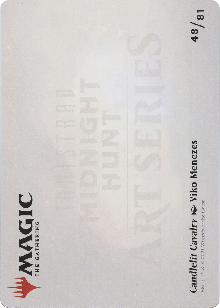 Image of Candlelit Cavalry // Candlelit Cavalry (AMID-048) - Midnight Hunt Art Series (Borderless) Foil