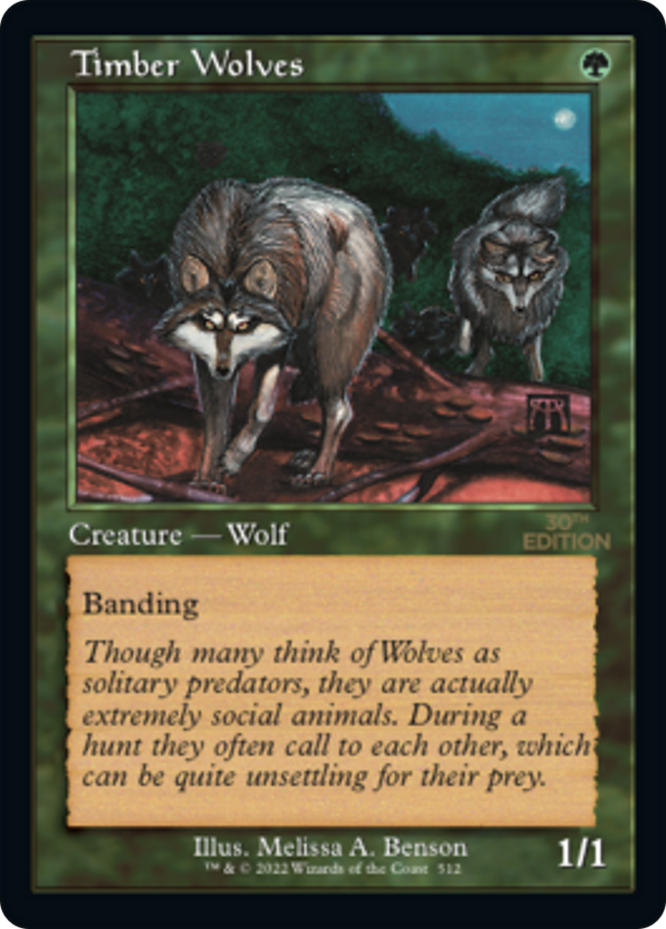 Image of Timber Wolves (Retro Frame) (30A-512) - 30th Anniversary Edition