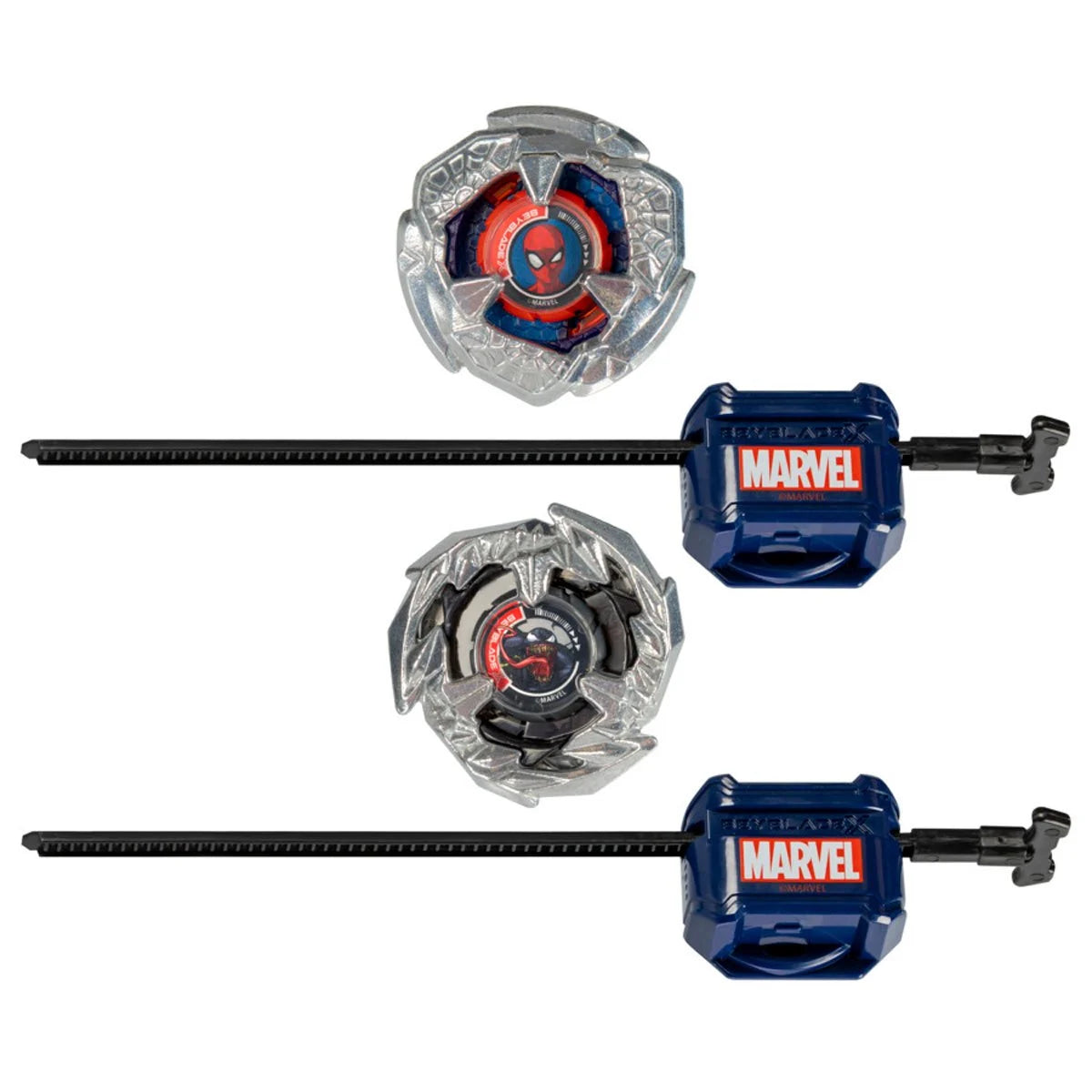 Image of Beyblade X Marvel Collab Spider-Man 3-60F vs. Venom 3-80N Multipack Set