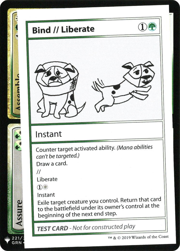 Image of Bind // Liberate (CMB1-) - Mystery Booster Playtest Cards 2019