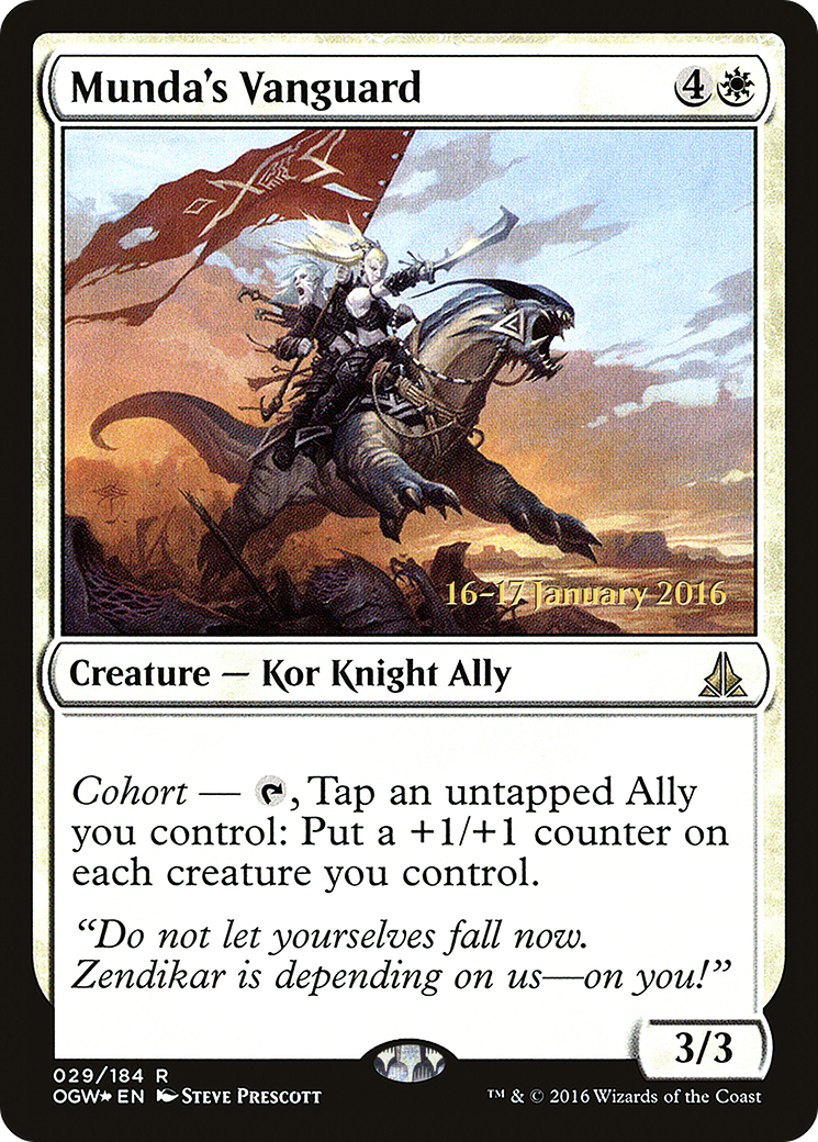 Image of Munda's Vanguard (PRE-029) - Oath of the Gatewatch Promos Foil