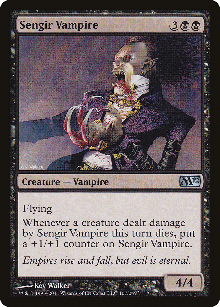 Image of Sengir Vampire (M12-107) - Magic 2012 Foil