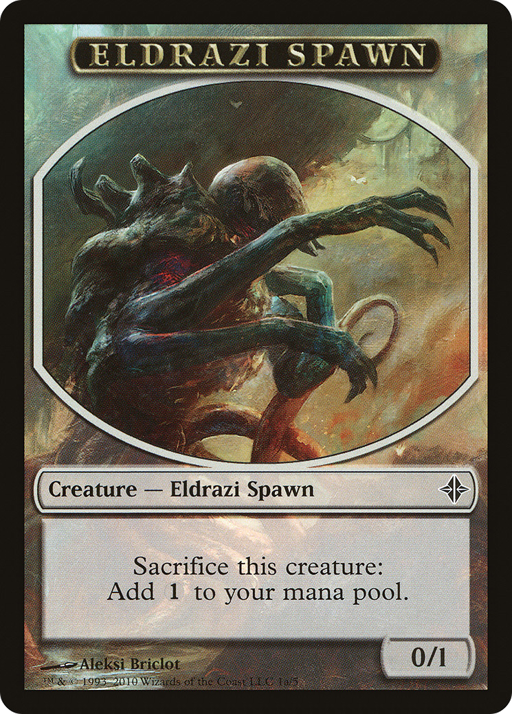 Image of Eldrazi Spawn Token (1a) (ROE-01A) - Rise of the Eldrazi Tokens