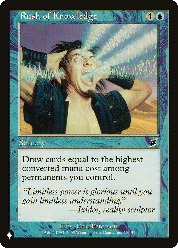 Image of Rush of Knowledge (LIST-SCG-49) - The List