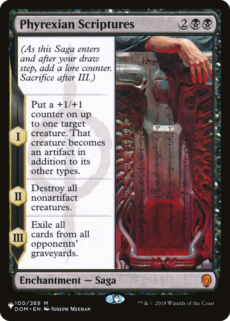 Image of Phyrexian Scriptures (LIST-DOM-100) - The List