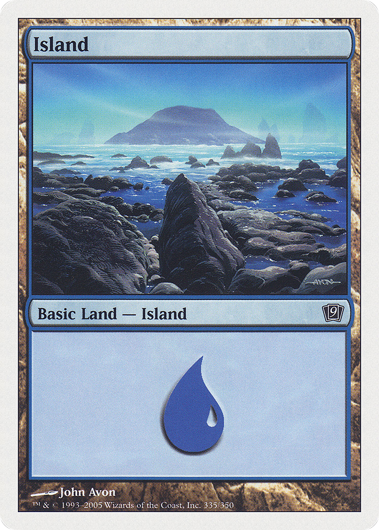 Image of Island (335) (9ED-335) - 9th Edition Foil