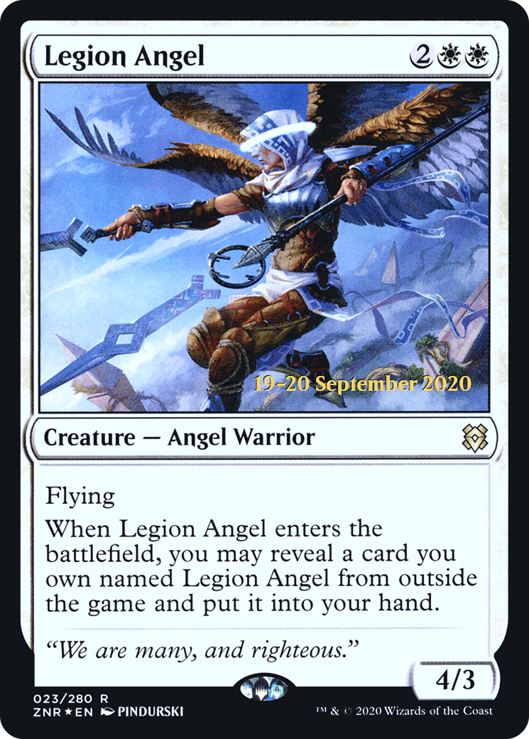 Image of Legion Angel (PRE-023) - Zendikar Rising Promos Foil