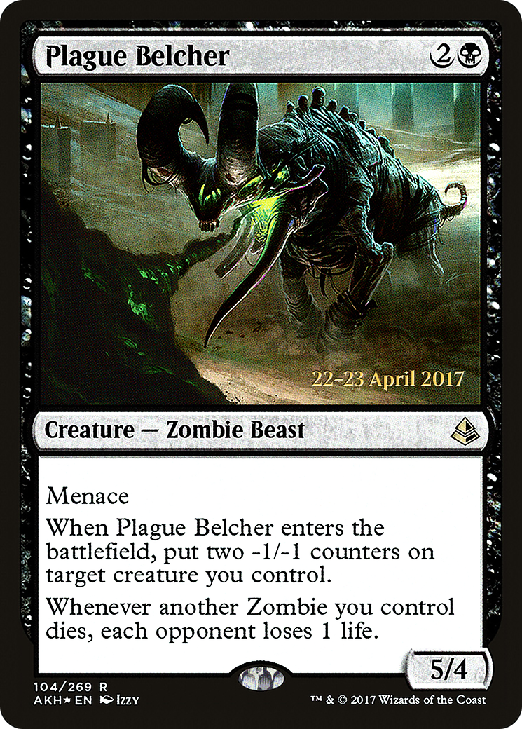 Image of Plague Belcher (PRE-104) - Amonkhet Promos Foil