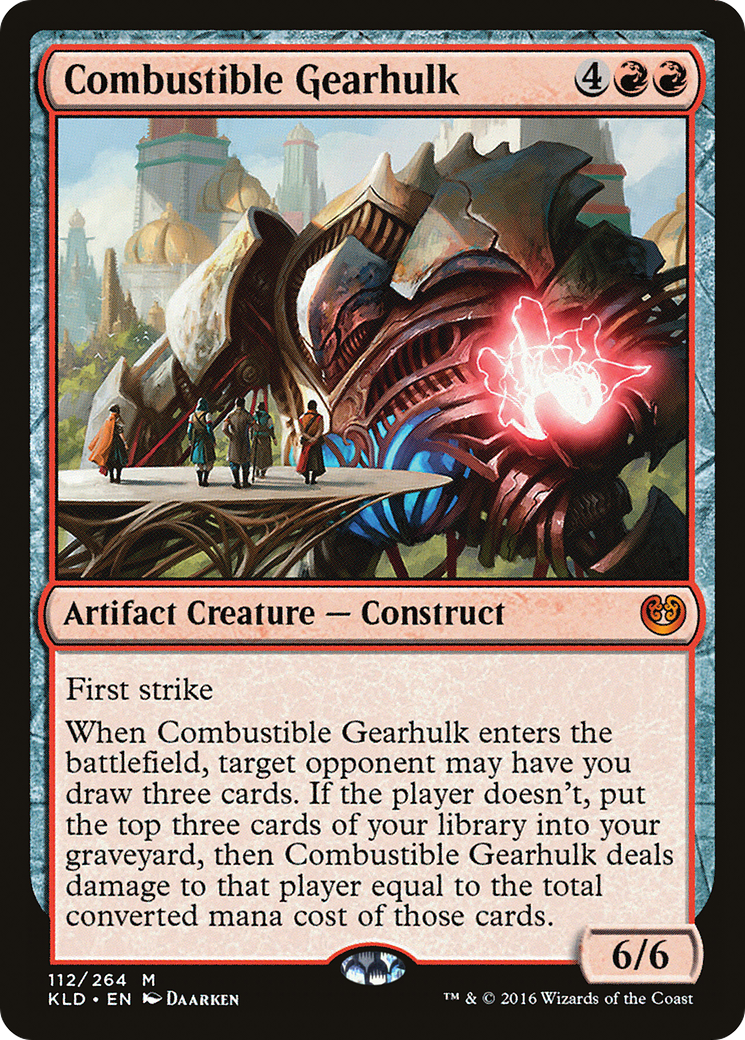 Image of Combustible Gearhulk (KLD-112) - Kaladesh