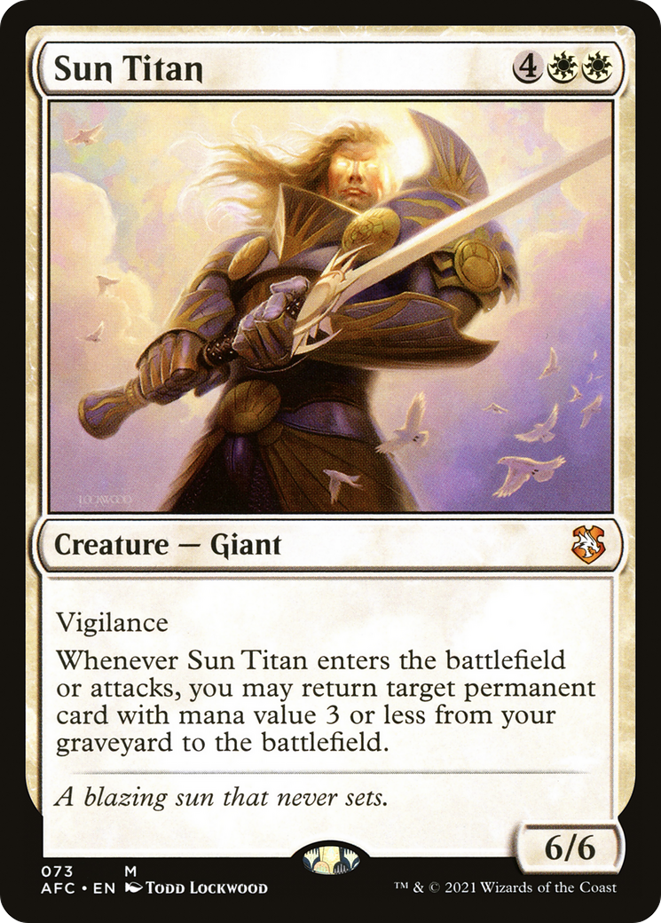 Image of Sun Titan (AFC-073) - Forgotten Realms Commander