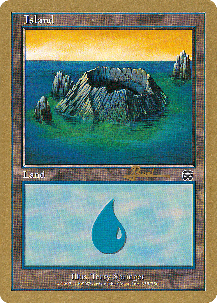Image of Island (335) - 2001 Antoine Ruel (MMQ) (WCD-) - World Championship Decks 2001