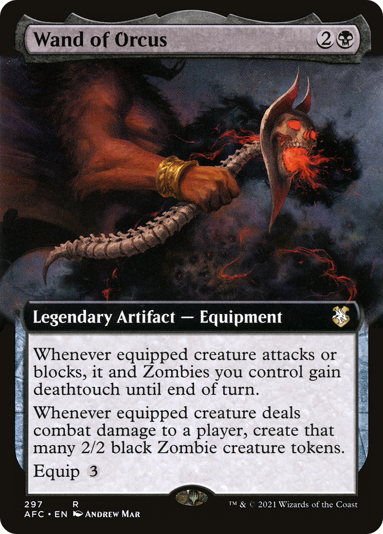 Image of Wand of Orcus (Extended Art) (AFC-297) - Forgotten Realms Commander: (Extended Art)