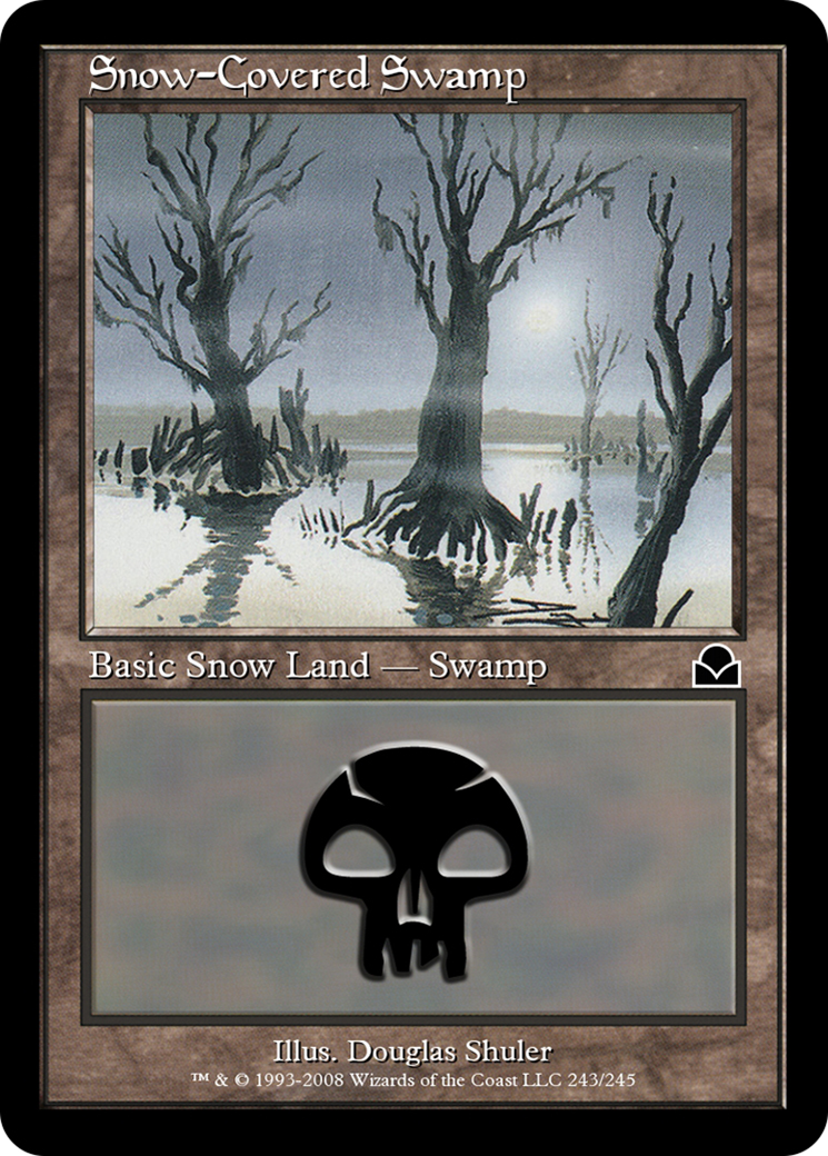 Image of Snow-Covered Swamp (ME2-243) - Masters Edition II Foil