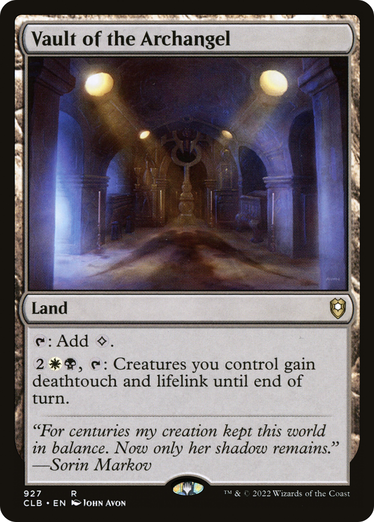 Image of Vault of the Archangel (CLB-927) - Commander Legends: Battle for Baldur's Gate
