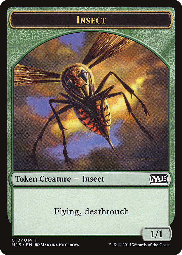 Image of Insect Token (Deathtouch) (M15-010) - Magic 2015 Tokens