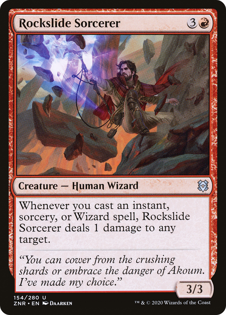 Image of Rockslide Sorcerer (ZNR-154) - Zendikar Rising Foil