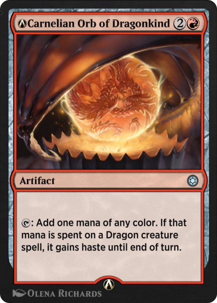 Image of A-Carnelian Orb of Dragonkind (HBG-A-177) - Alchemy Horizons: Baldur's Gate