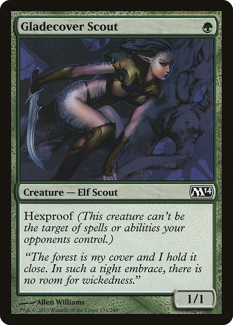 Image of Gladecover Scout (M14-176) - Magic 2014 Foil