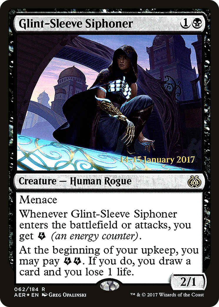 Image of Glint-Sleeve Siphoner (PRE-062) - Aether Revolt Promos Foil