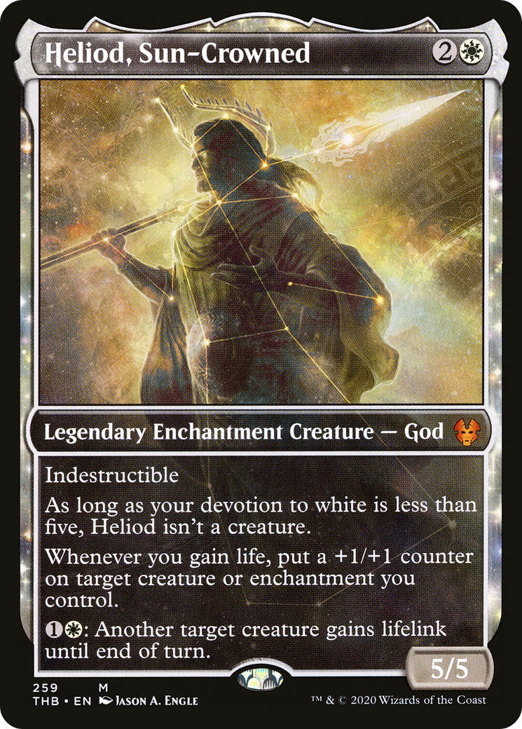 Image of Heliod, Sun-Crowned (Showcase) (THB-259) - Theros Beyond Death: (enchantment, Showcase)
