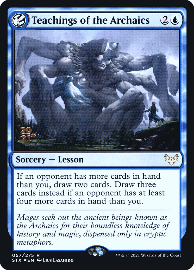Image of Teachings of the Archaics (PRE-057) - Strixhaven: School of Mages Promos: (lesson) Foil