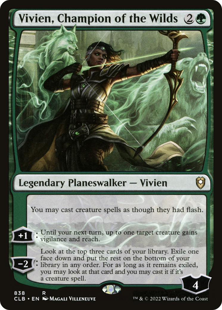 Image of Vivien, Champion of the Wilds (CLB-838) - Commander Legends: Battle for Baldur's Gate