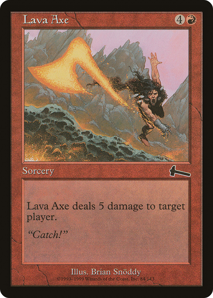 Image of Lava Axe (ULG-084) - Urza's Legacy Foil