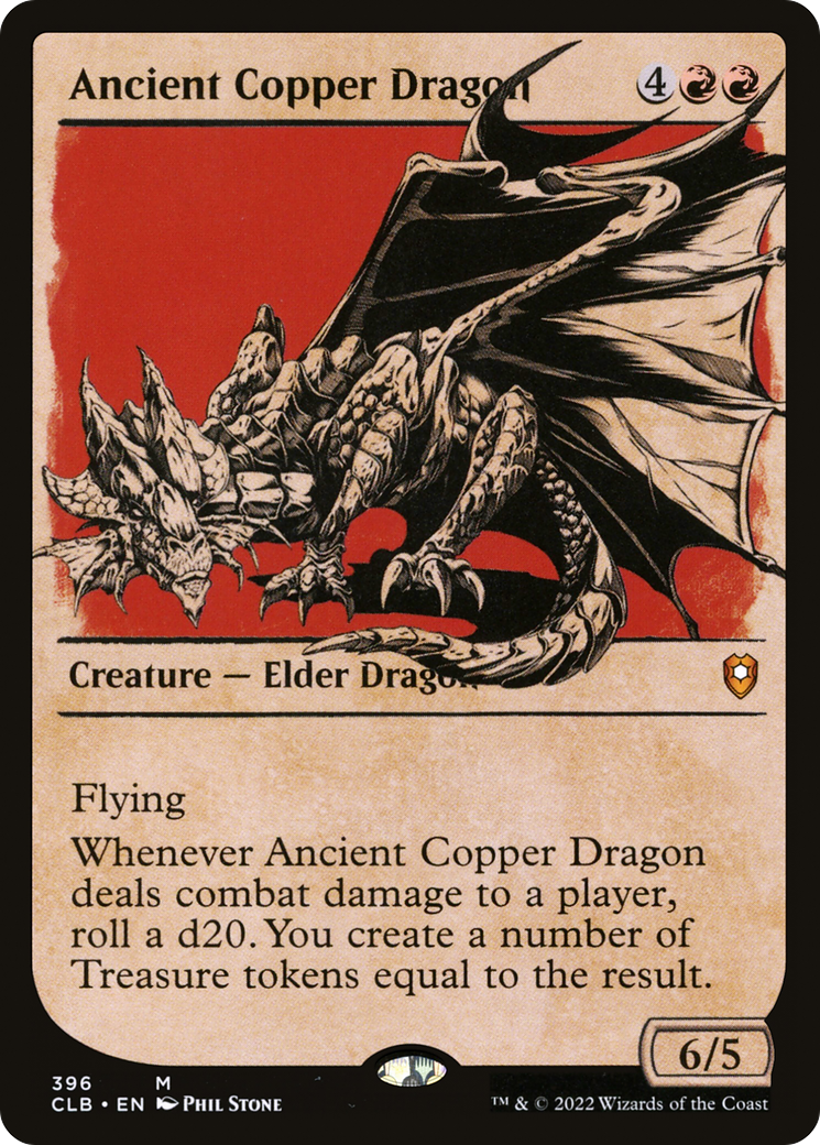 Image of Ancient Copper Dragon (Showcase) (CLB-396) - Commander Legends: Battle for Baldur's Gate: (Showcase)