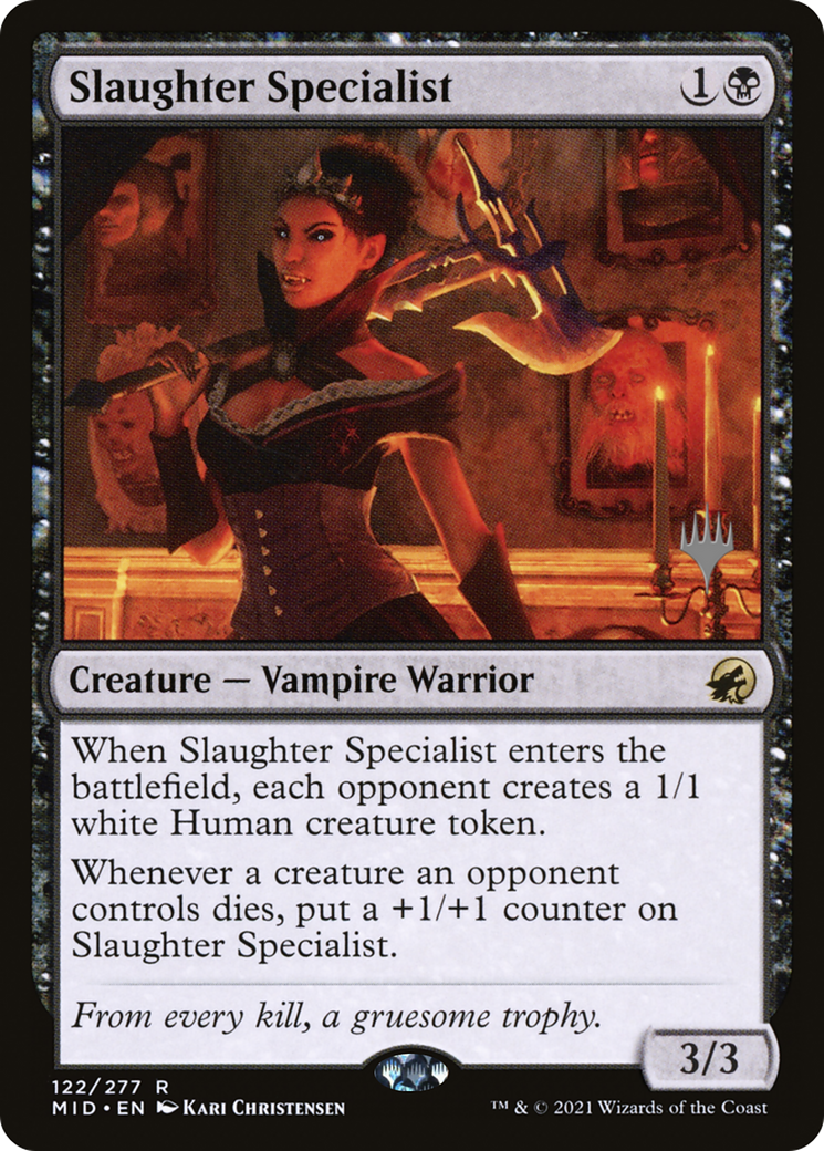 Image of Slaughter Specialist (PPMID-122) - Innistrad: Midnight Hunt Promos Foil