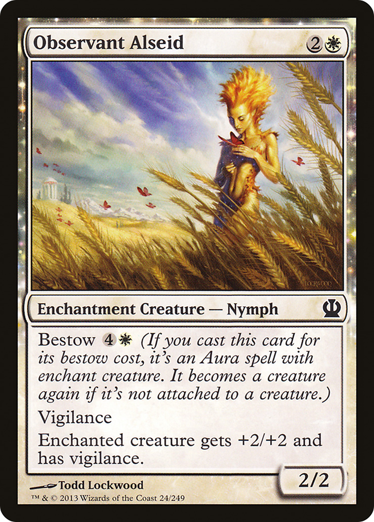 Image of Observant Alseid (THS-024) - Theros: (enchantment)
