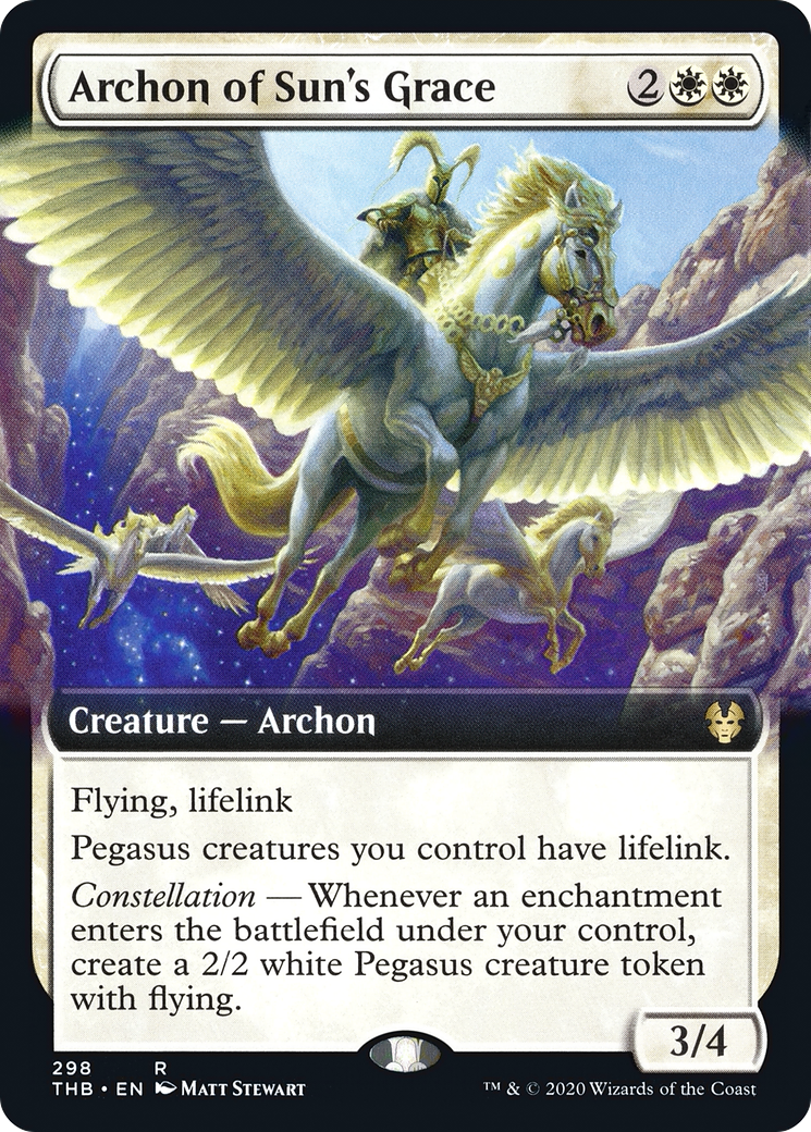 Image of Archon of Sun's Grace (Extended Art) (THB-298) - Theros Beyond Death: (Extended Art)