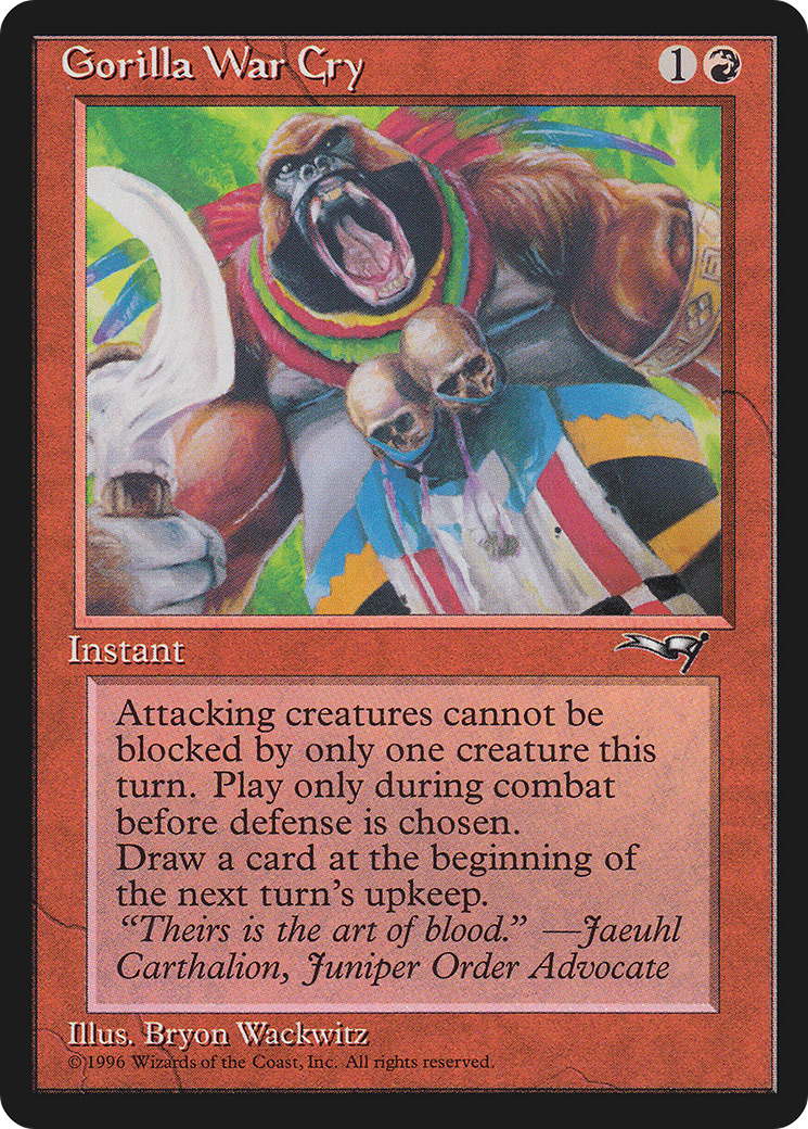Image of Gorilla War Cry (ALL-109) - Alliances