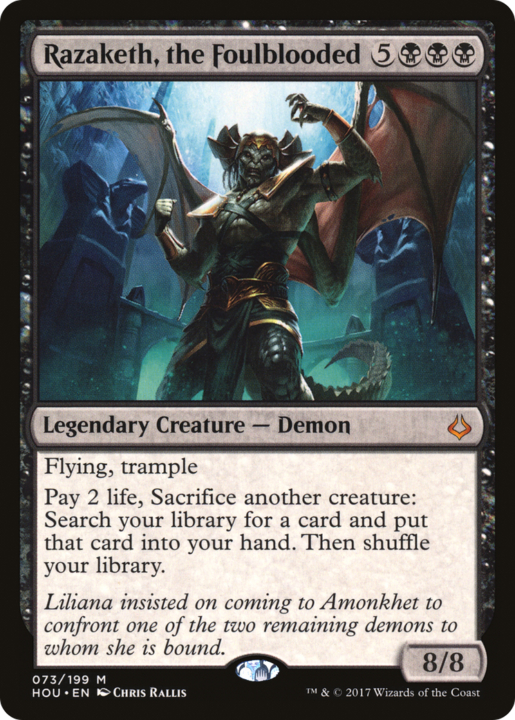 Image of Razaketh, the Foulblooded (HOU-073) - Hour of Devastation