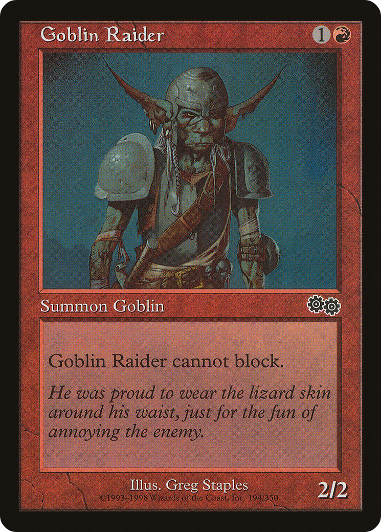 Image of Goblin Raider (USG-194) - Urza's Saga
