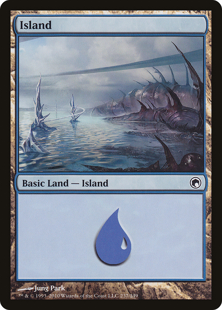 Image of Island (237) (SOM-237) - Scars of Mirrodin Foil