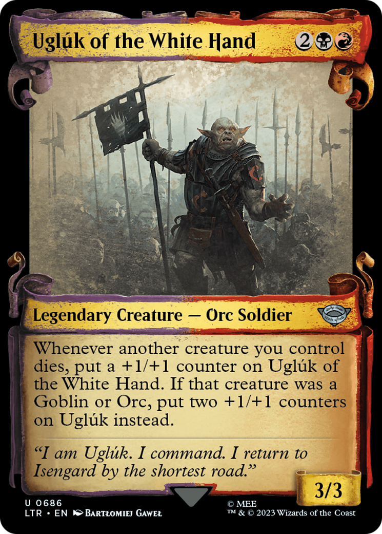 Image of Ugluk of the White Hand (Showcase Scrolls) (LTR-686) - The Lord of the Rings: Tales of Middle-earth: (Showcase)