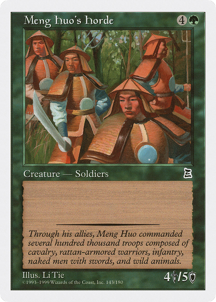 Image of Meng Huo's Horde (PTK-143) - Portal Three Kingdoms