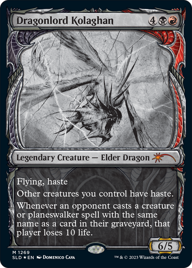 Image of Dragonlord Kolaghan (Halo Foil) (SLD-1269) - Secret Lair Drop: (Showcase) Foil