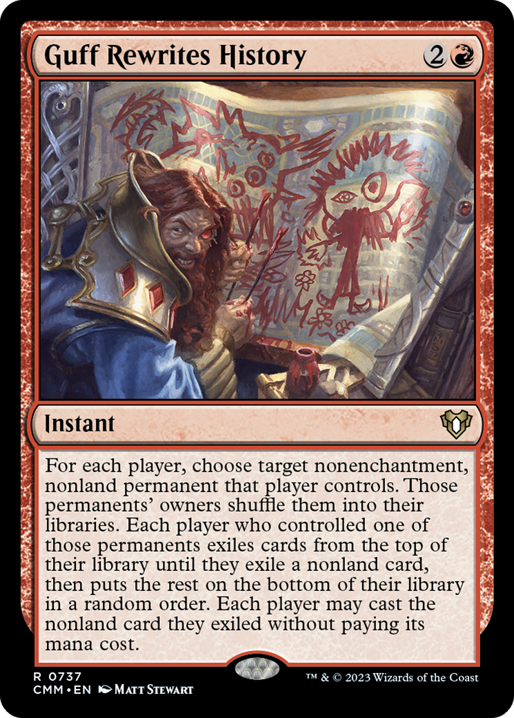 Image of Guff Rewrites History (CMM-737) - Commander Masters