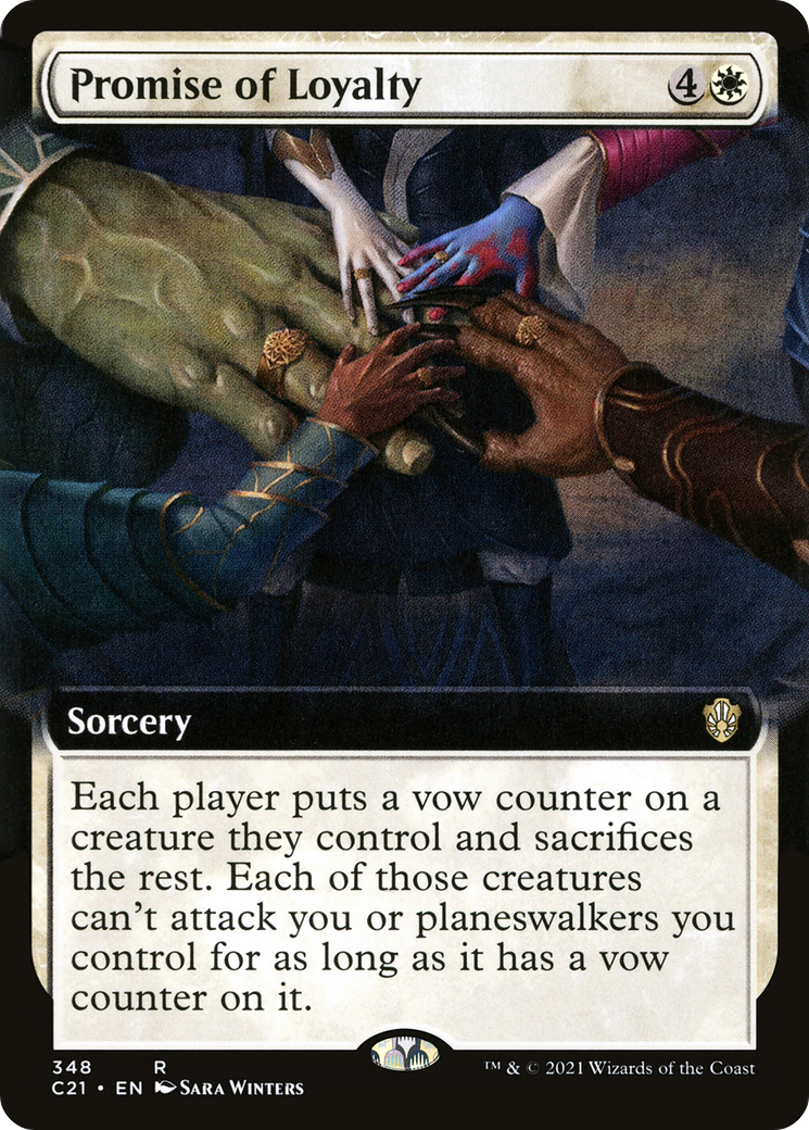 Image of Promise of Loyalty (Extended Art) (C21-348) - Commander 2021: (Extended Art)