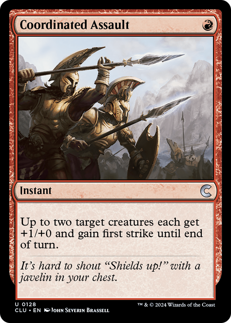 Image of Coordinated Assault (CLU-128) - Ravnica: Clue Edition
