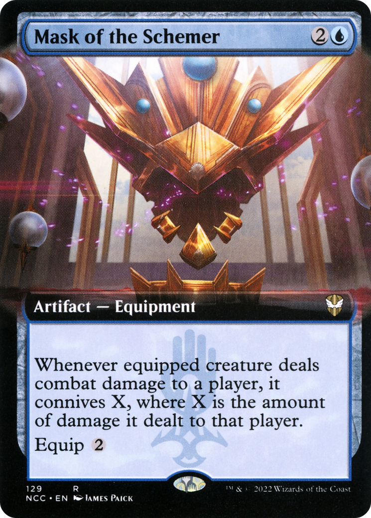 Image of Mask of the Schemer (Extended Art) (NCC-129) - New Capenna Commander: (Extended Art)
