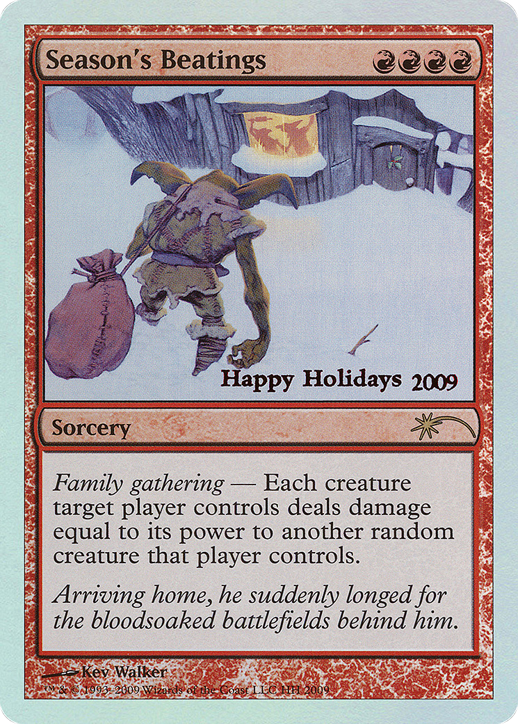 Image of Season's Beatings (SPECIAL-2009) - Happy Holidays Foil