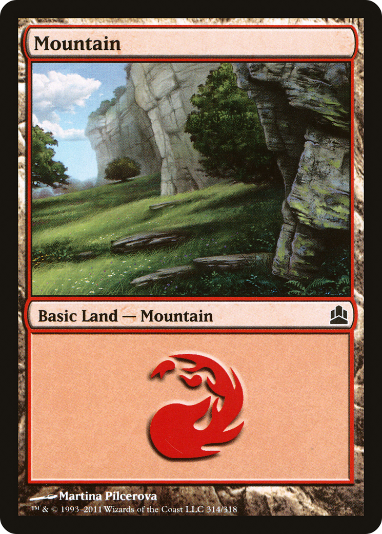 Image of Mountain (314) (CMD-314) - Commander 2011