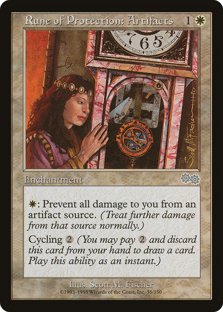 Image of Rune of Protection: Artifacts (USG-035) - Urza's Saga