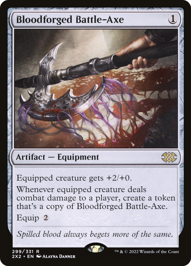 Image of Bloodforged Battle-Axe (2X2-299) - Double Masters 2022