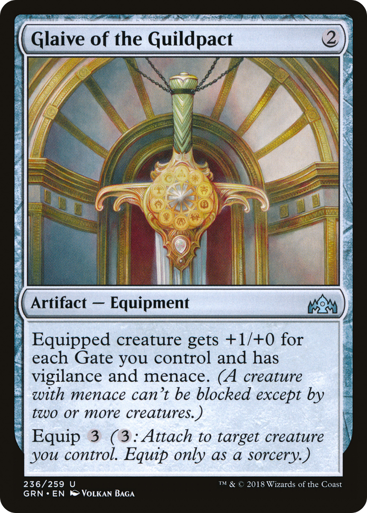 Image of Glaive of the Guildpact (GRN-236) - Guilds of Ravnica Foil